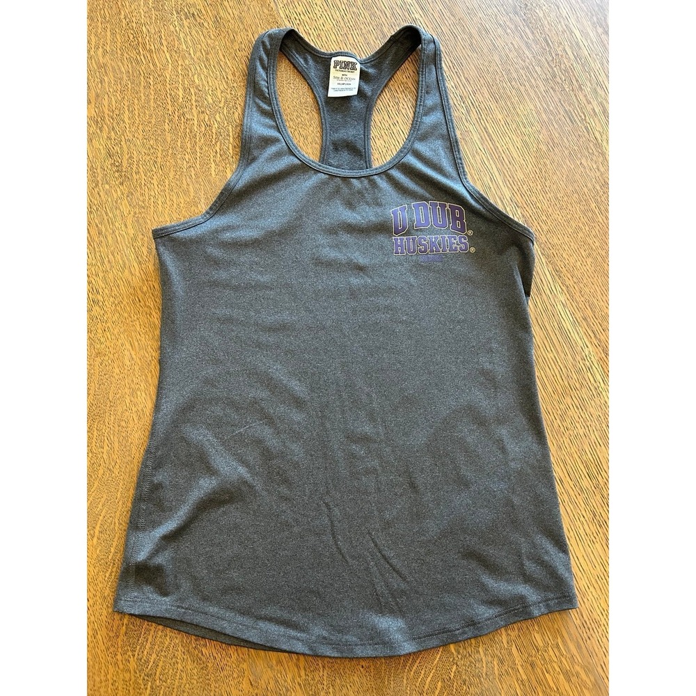 Pink Victoria's Secret U Dub‎ Huskies Tank XS